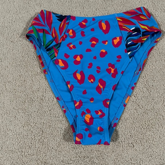 Tabitha Brown Swim Tabitha Brown Bright Blue Multiprinted Swim